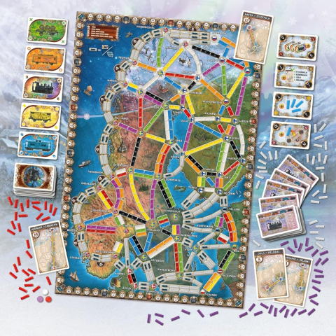 Joc de societate Ticket to Ride Northern Lights, limba engleza copii varsta 8 ani + [2]