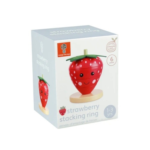 Jucării și Jocuri pentru copii - Joc de stivuit capsuna, Orange Tree Toys Baiat, Fata, varsta 3 - 6 ani