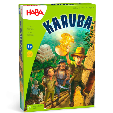 Jucării și Jocuri pentru copii - Joc de Strategie Karuba Haba, Puzzle cu Placute, Varsta 8 Ani+, 2-4 Jucatori