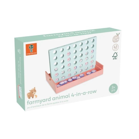 Jucării și Jocuri pentru copii - Joc din lemn 4 pe rand, Orange Tree Toys Baiat, Fata, varsta 3 - 6 ani