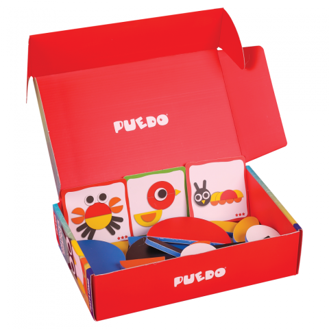 Joc din spuma eva cu forme colorate, 29 piese, puedo [3]