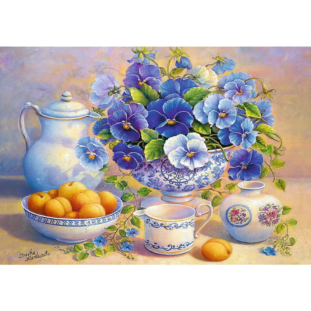 Puzzle trefl 1000 buchet albastru [1]