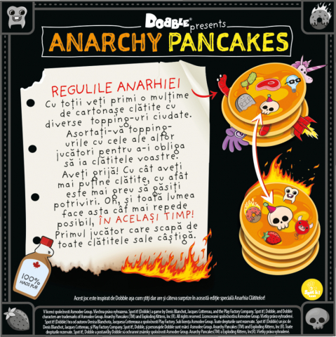 Joc Dobble Anarchy Pancakes, limba romana varsta 5-7 ani ,7-9 ani, Unisex [6]