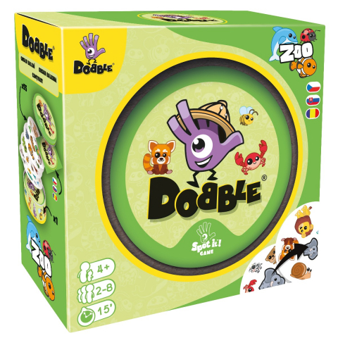 Jucării și Jocuri pentru copii - Joc Dobble Zoo, New Version varsta 5-7 ani ,7-9 ani, Unisex