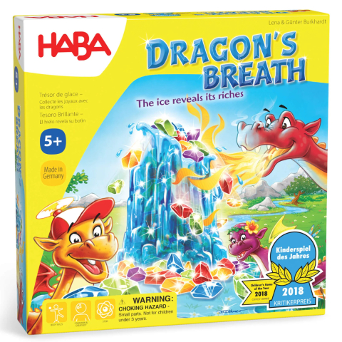 Jucării și Jocuri pentru copii - Joc Dragon's Breath Haba, Premiat Kinderspiel des Jahres, Strategie si Comori, Varsta 5 Ani+