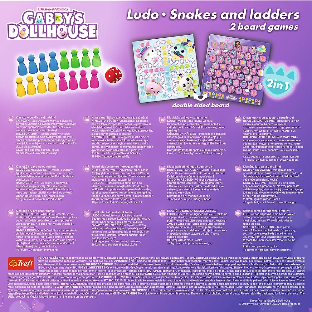 Joc dream works gabbys house 2in1 ludo si serpisori scari, copii varsta 3 ani pana la 12 ani [2]
