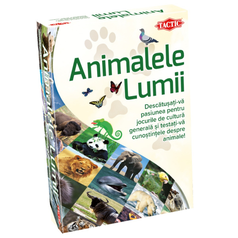 Jucării și Jocuri pentru copii - Joc educativ Animalele lumii varsta 7-9 ani ,9-12 ani ,12-14 ani ,14-18 ani ,18+, Unisex