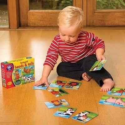Joc educativ asociere Prietenii de la ferma FARMYARD HEADS & TAILS [2]