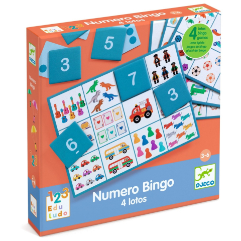 Jucării și Jocuri pentru copii - Joc educativ Bingo, Djeco Baiat, Fata, varsta 3 - 6 ani