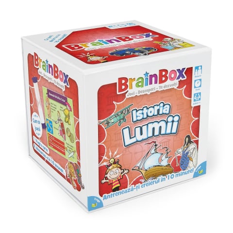 Jucării și Jocuri pentru copii - Joc educativ BrainBox Istoria lumii varsta 8-9 ani ,9-12 ani ,12-14 ani ,14-18 ani ,18+, Unisex