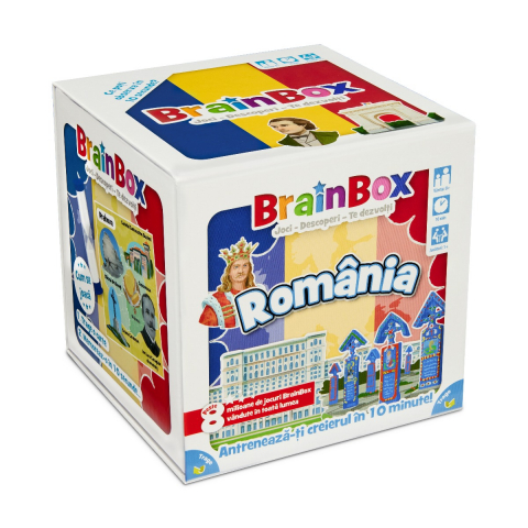 Jucării și Jocuri pentru copii - Joc educativ BrainBox Romania varsta 7-9 ani ,9-12 ani ,12-14 ani ,14-18 ani ,18+, Unisex