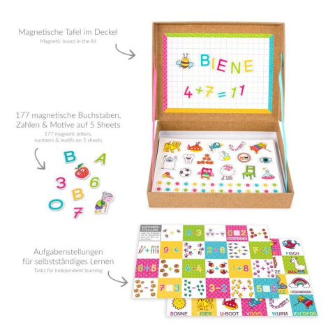 Joc educativ - cifre, litere, animalute - Trendhaus, magnetic, CH28900 [2]