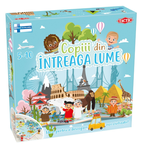 Jucării și Jocuri pentru copii - Joc educativ Copiii din intreaga lume varsta 5-7 ani ,7-9 ani9-12 ani, Unisex