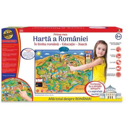 Jucării și Jocuri pentru copii - Joc Educativ pentru copii, Istorie si Cultura, Harta Romaniei
