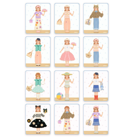 Joc educativ cu magnet de imbracat personaje, Djeco Baiat, Fata, varsta 3 - 6 ani [3]