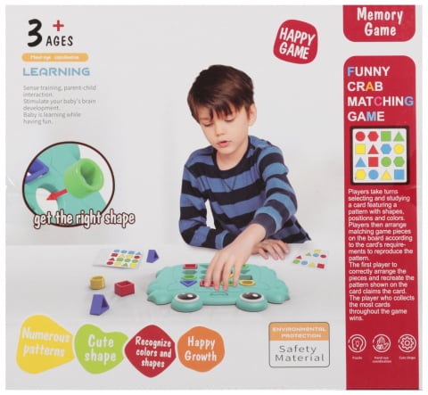 Jucării și Jocuri pentru copii - Joc Educativ Forme Geometrice – Gandire Rapida si Memorie – 3 Ani+