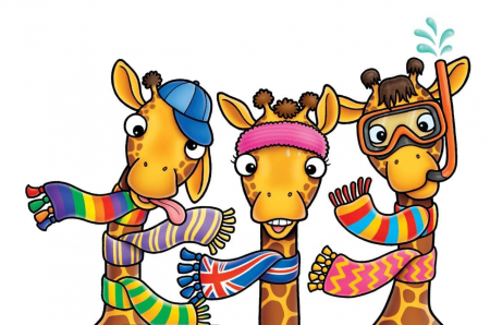 Joc educativ Girafe cu Fular GIRAFFES IN SCARVES [1]