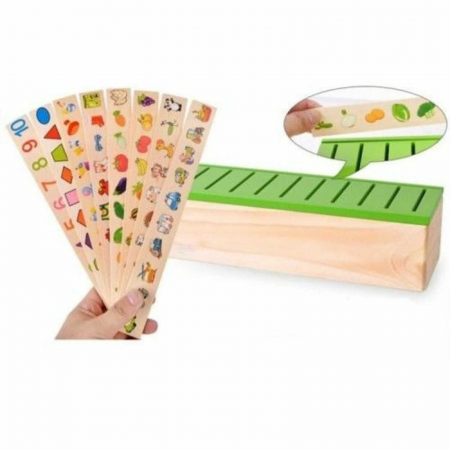 Sortator avansat cu imagini, jucarie lemn Montessori. [2]