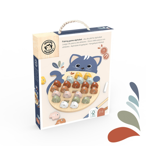 Joc educativ Pescuieste literele, Speedy Monkey pentru Baiat, Fata varsta 1 - 3, 3 - 6 [1]