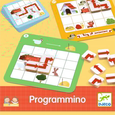Cadouri Jucării Copii Grădiniță - Programino ,Joc educativ despre relatiile spatiale, Djeco, varsta 3 - 6, 6 - 9 ani, Baiat, Fata