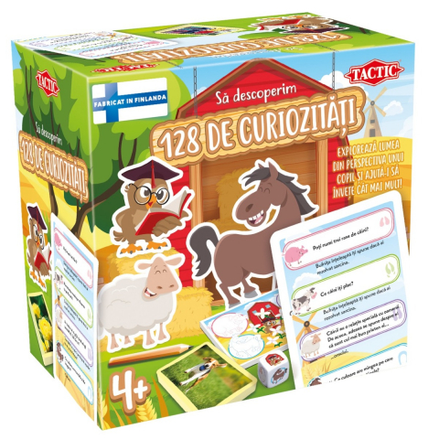 Jucării și Jocuri pentru copii - Joc educativ Sa descoperim 128 de curiozitati varsta 3-5 ani ,5-7 ani, Unisex