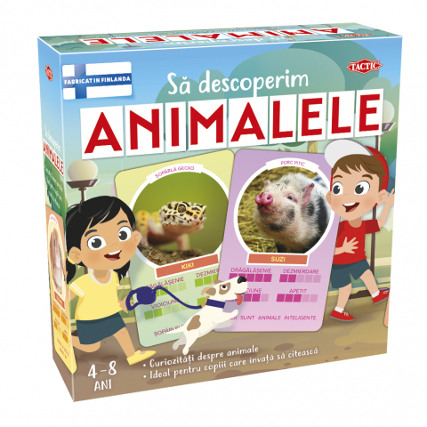 Jucării și Jocuri pentru copii - Joc educativ Sa descoperim Animalele varsta 3-5 ani ,5-7 ani, Unisex