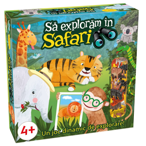 Jucării și Jocuri pentru copii - Joc educativ Sa exploram in safari! varsta 4-5 ani ,5-7 ani ,7-9 ani, Unisex