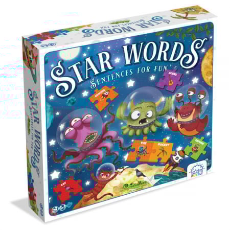 Jucării și Jocuri pentru copii - Joc educativ Smarty Puzzle, pentru familie - Star Words, varsta 6 - 9, 9+ ani, Baiat, Fata