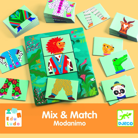 Joc Eduludo Mix & Match Modanimo, Djeco pentru Baiat, Fata varsta 45722 [1]