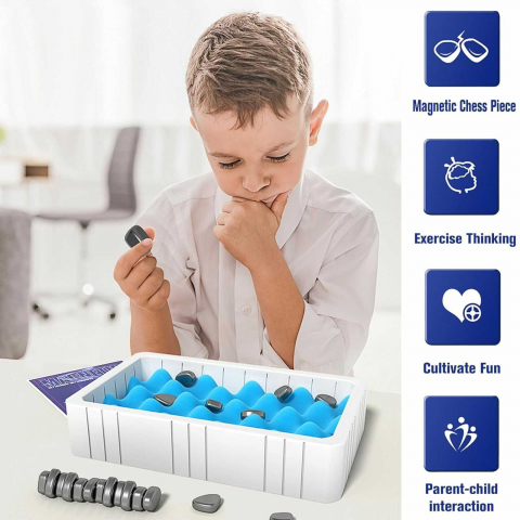 Joc Magnetism Tip Sah – Joc Inteligent cu Magneti – Strategie si Dexteritate [4]