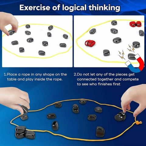 Joc Magnetism Tip Sah – Joc Inteligent cu Magneti – Strategie si Dexteritate [1]