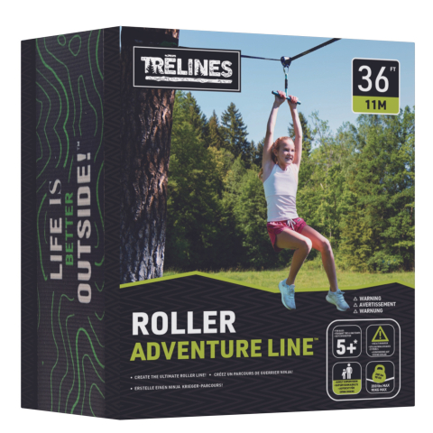 Jucării și Jocuri pentru copii - Joc exterior - Funie echilibru Roller Adventure (11 metri), copii varsta 5 ani+,8 ani+