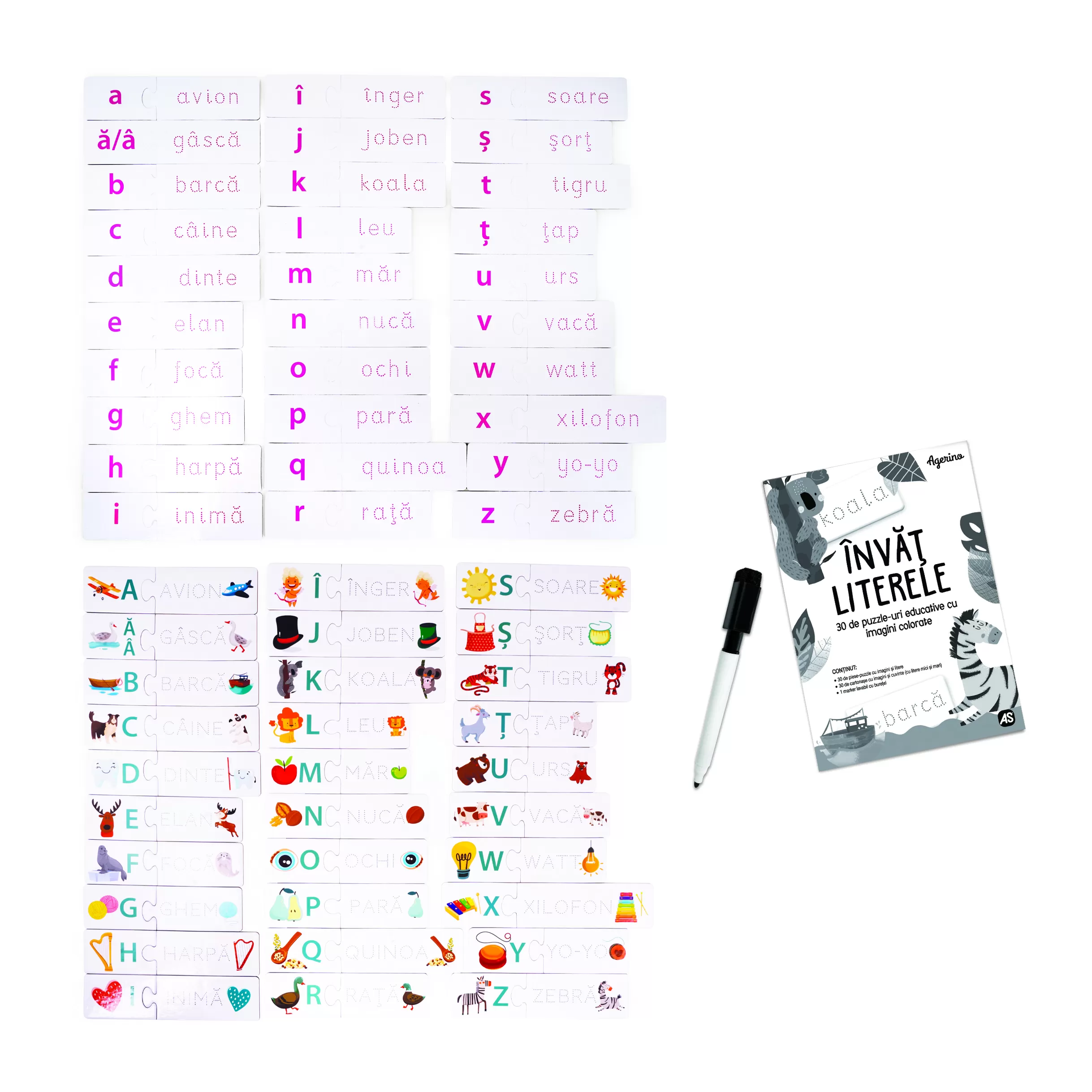 Joc educativ, Invat literele, Agerino, 3 - 6 ani, Clementoni, varsta de la 3 ani la 5 ani [1]