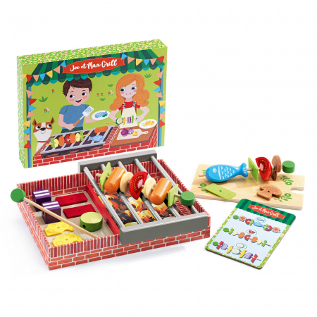 Set joacă supermarket - Joe & Max fac gratar, Joc de rol, Djeco, varsta 3 - 6 ani, Baiat, Fata