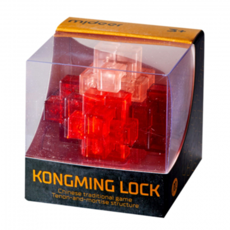 Jucării și Jocuri pentru copii - Joc Kongming Lock pentru antrenarea creierului si a rabdarii, Jing Lock, brain twister