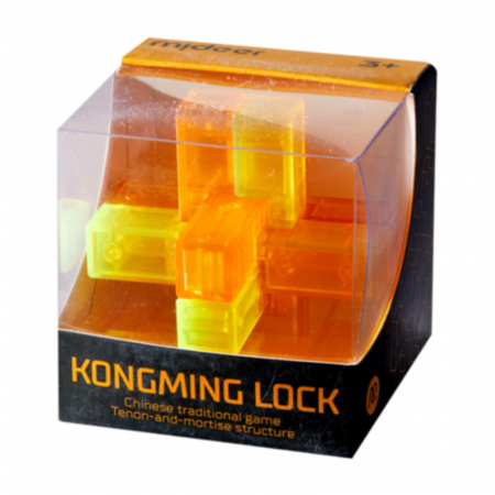 Jucării și Jocuri pentru copii - Joc Kongming Lock pentru antrenarea creierului si a rabdarii, Liu-Tong Lock, brain twister
