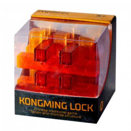 Cub Rubik si Cuburi Logice - Joc Kongming Lock pentru antrenarea creierului si a rabdarii, Pillar 24