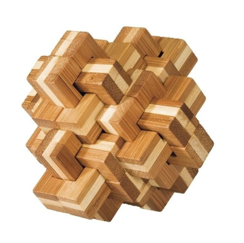 Jucării și Jocuri pentru copii - Joc logic IQ 3D Puzzle Ananas, Fridolin , varsta +9 ani, 6 - 9 ani