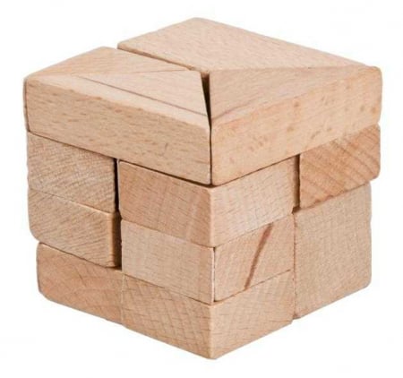 Jucării și Jocuri pentru copii - Joc logic IQ din lemn Tangram 3D, varsta 6 - 9, 9+ ani, Adult, Baiat, Fata