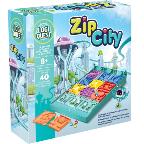 Jucării și Jocuri pentru copii - Joc Logiquest Zip City copii varsta 7 ani +