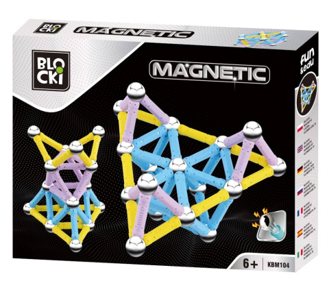 Jucării și Jocuri pentru copii - Joc magnetic  75 elemente