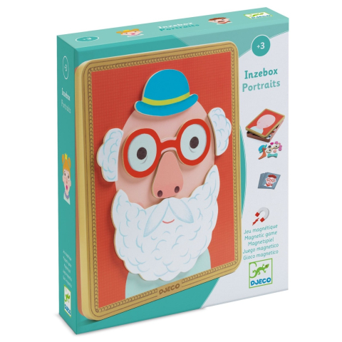 Art & Craft si Artizanat - Joc magnetic creativ Portrete, Djeco Baiat, Fata, varsta 3 - 6 ani