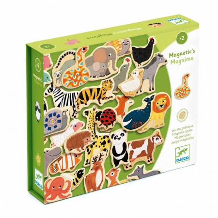 Joc magnetic cu 36 animale salbatice si domestice