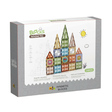 Jucării și Jocuri pentru copii - Joc magnetic  Diamond - 31 piese (7.5 cm)