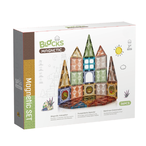 Jucării și Jocuri pentru copii - Joc magnetic  Diamond - 36 piese (7.5 cm)