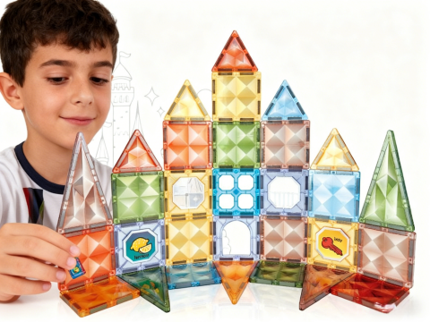 Joc magnetic Diamond - 42 piese (7.5 cm) [4]