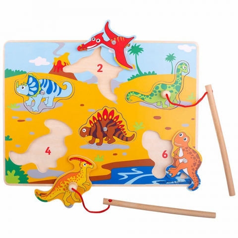 Jucării și Jocuri pentru copii - Joc magnetic - Dinozaurii fiorosi