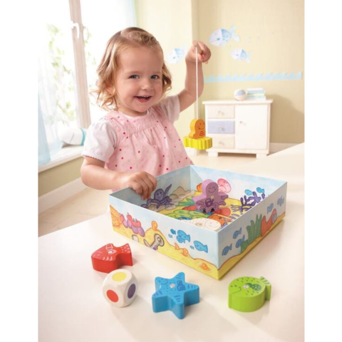 Joc Magnetic Haba Pescuitul Pestilor, Primul Meu Joc Educativ, Lemn Ecologic, Varsta 2 Ani+ [2]