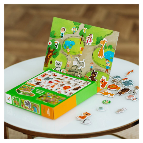 Joc magnetic, La Zoo, 35 de piese, copii varsta 3-7 ani [3]