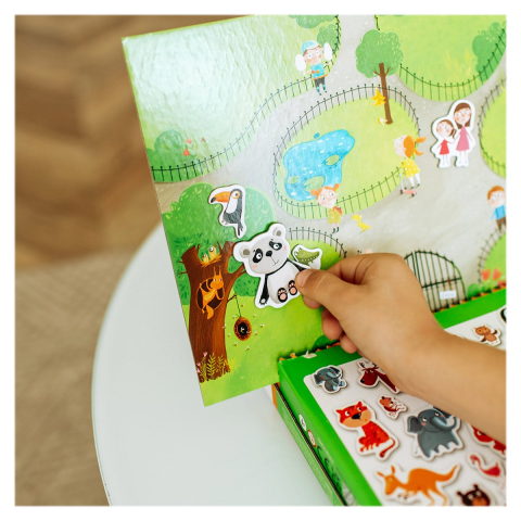 Joc magnetic, La Zoo, 35 de piese, copii varsta 3-7 ani [4]